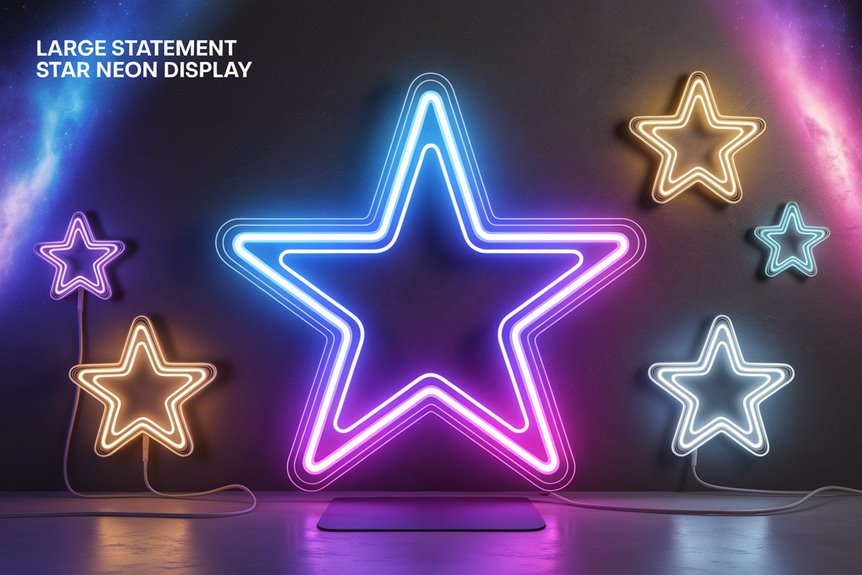 bold neon star decor bold neon star decor