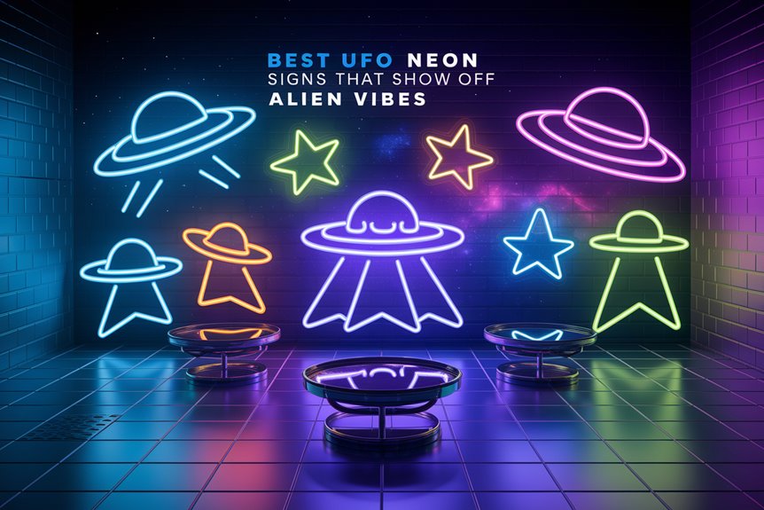 celestial ufo neon design celestial ufo neon design
