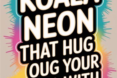 charming koala neon signs