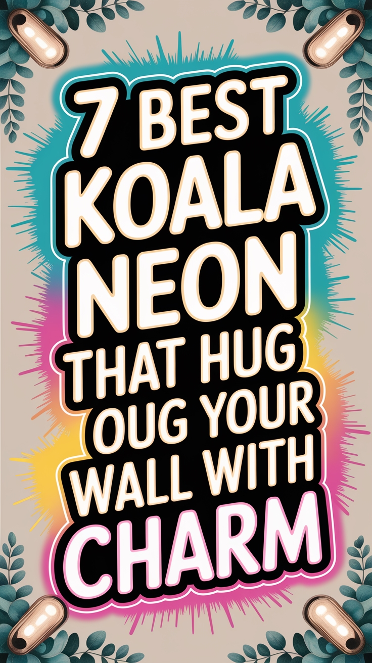 charming koala neon signs