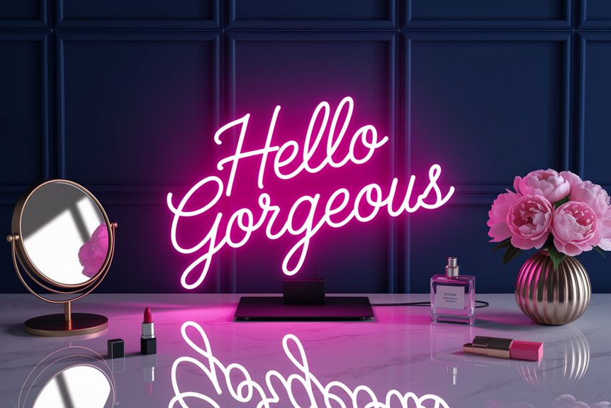 charming pink neon sign charming pink neon sign