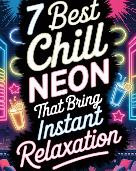 chill neon signs relaxation