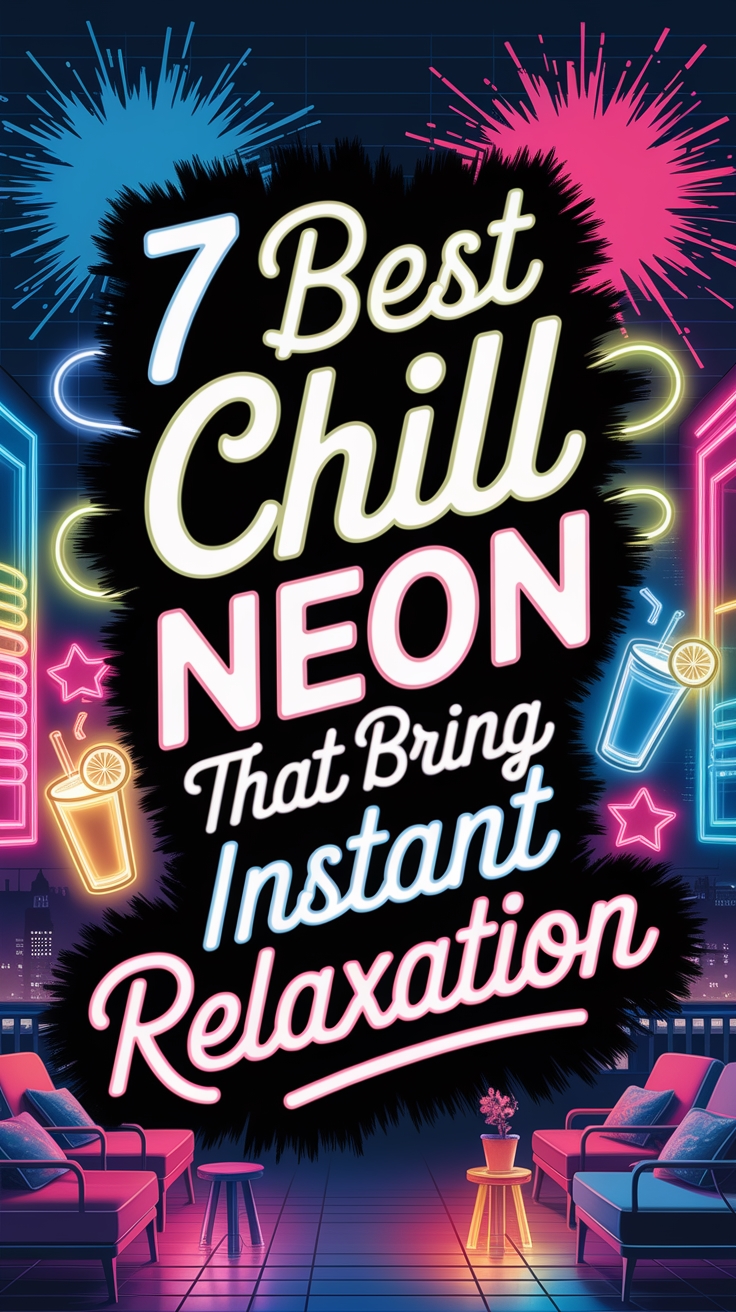 chill neon signs relaxation