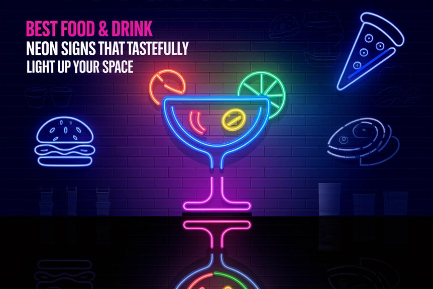 colorful neon cocktail sign colorful neon cocktail sign