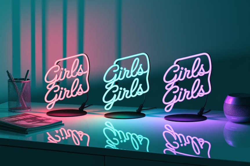 compact neon desk accent compact neon desk accent