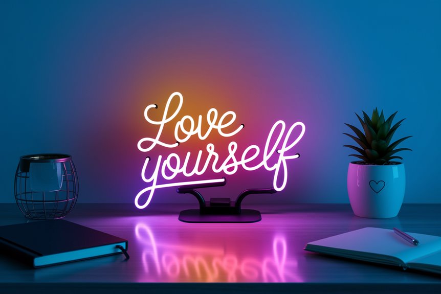 compact neon desk motivation compact neon desk motivation