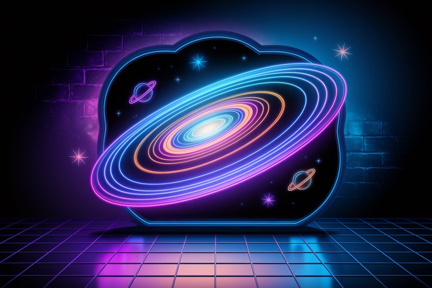 cosmic neon spiral decor cosmic neon spiral decor