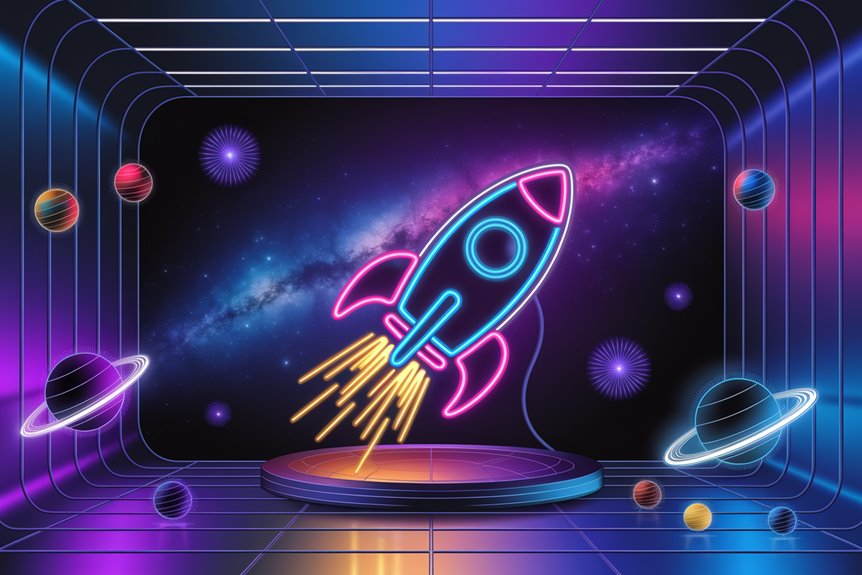 cosmic rocket ship display cosmic rocket ship display