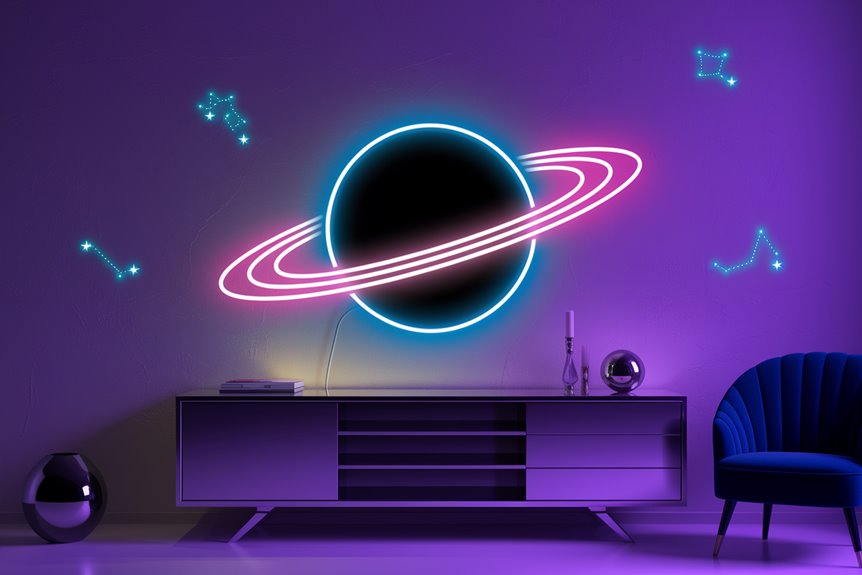cosmic saturn neon light cosmic saturn neon light