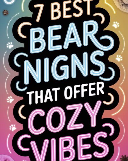 cozy bear neon signs
