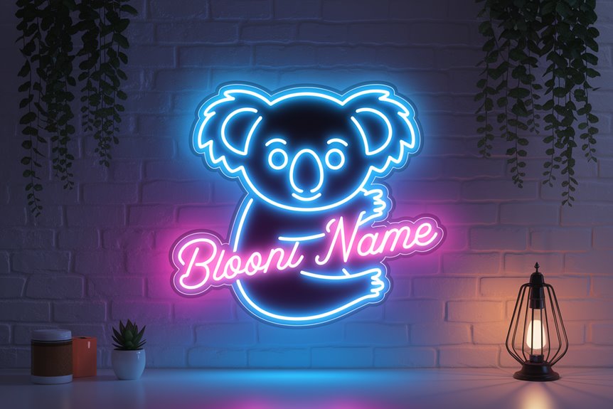 custom koala neon sign