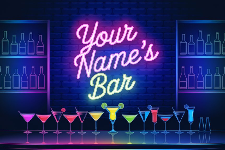 customizable neon bar sign customizable neon bar sign