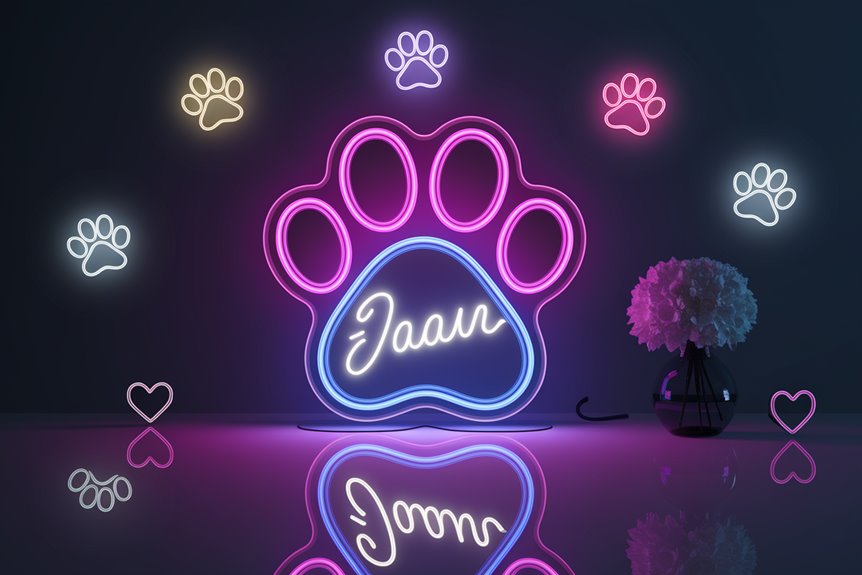 customizable pet neon light customizable pet neon light