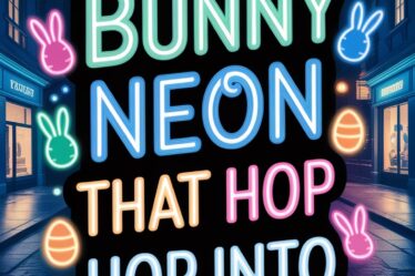 cute bunny neon signs