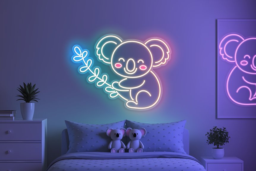 cute koala led decor
