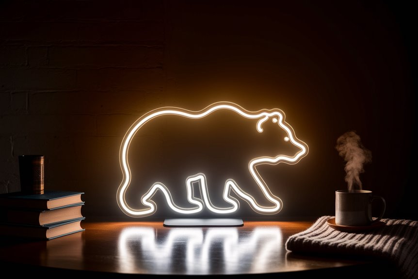 grizzly bear neon decor grizzly bear neon decor