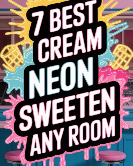 ice cream neon decor ideas