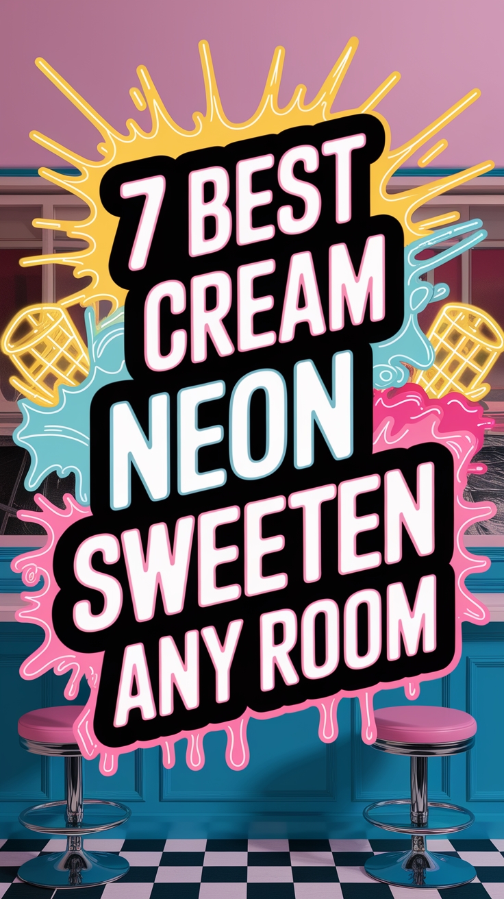 ice cream neon decor ideas