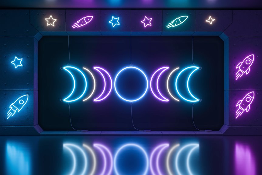 luminous lunar phase decor luminous lunar phase decor