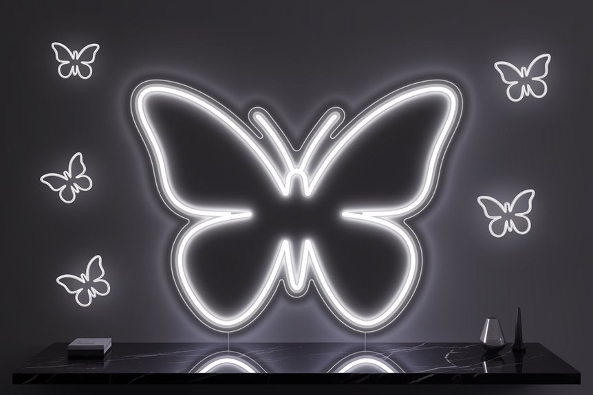 minimalist butterfly neon sign minimalist butterfly neon sign