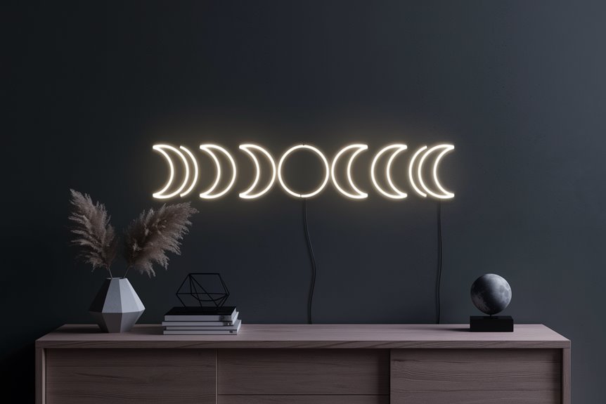 minimalist celestial neon light minimalist celestial neon light
