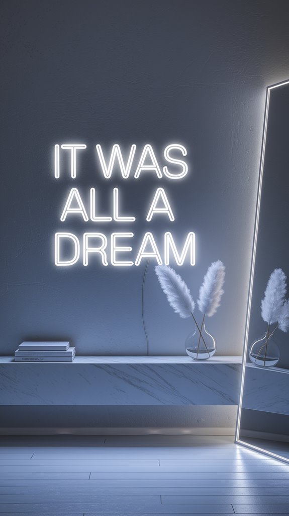 minimalist led dream sign minimalist led dream sign
