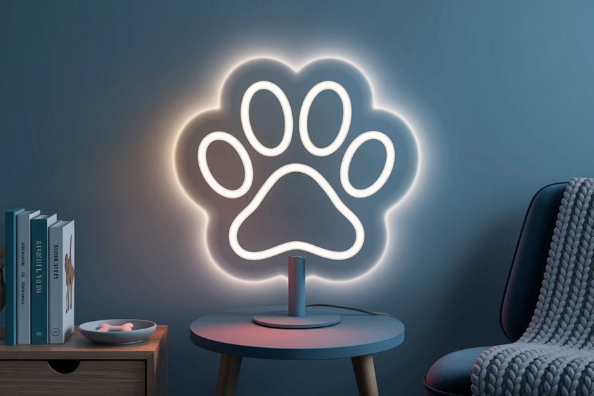 minimalist paw print lamp minimalist paw print lamp