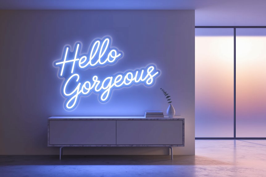 modern minimalist glowing sign modern minimalist glowing sign
