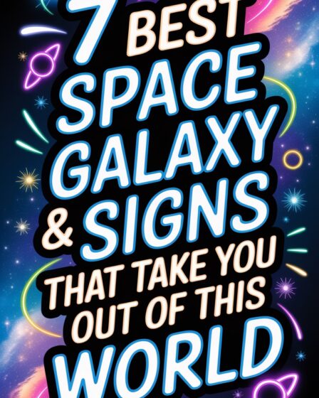 neon signs inspired by galaxies
