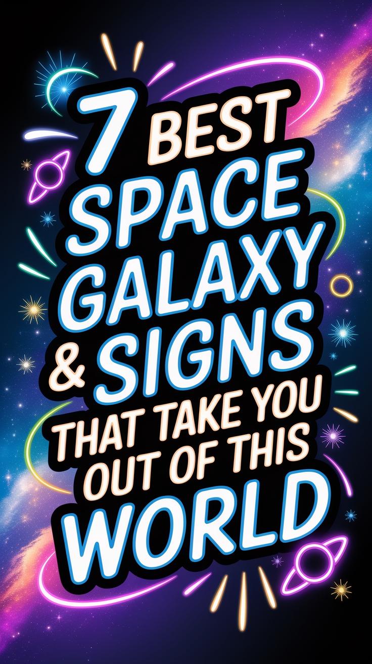 neon signs inspired by galaxies