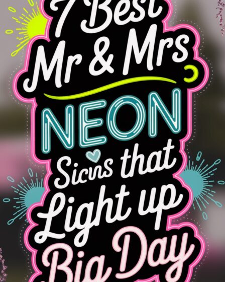 neon wedding decor ideas