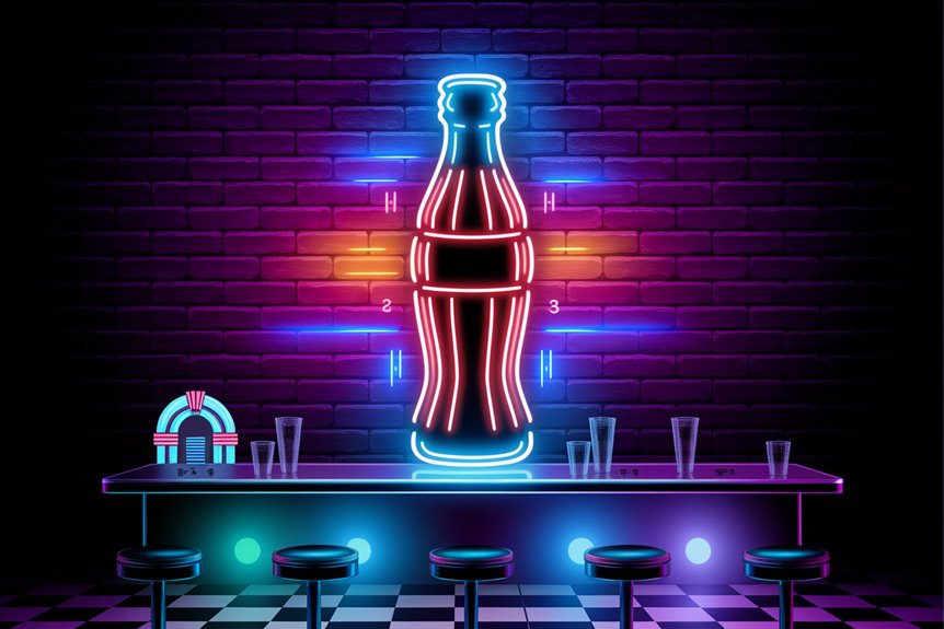 nostalgic neon cola sign nostalgic neon cola sign