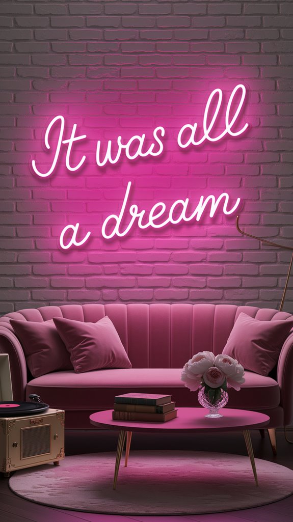 nostalgic pink neon decor nostalgic pink neon decor