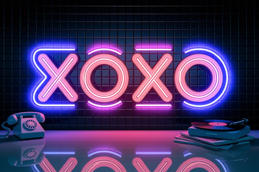 nostalgic retro neon charm nostalgic retro neon charm