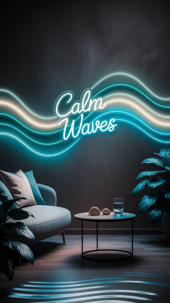 ocean inspired relaxation display