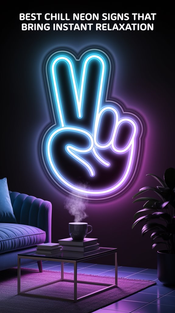 peaceful vibe neon lamp peaceful vibe neon lamp