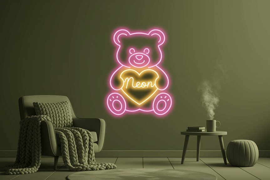 personalized bear neon sign personalized bear neon sign