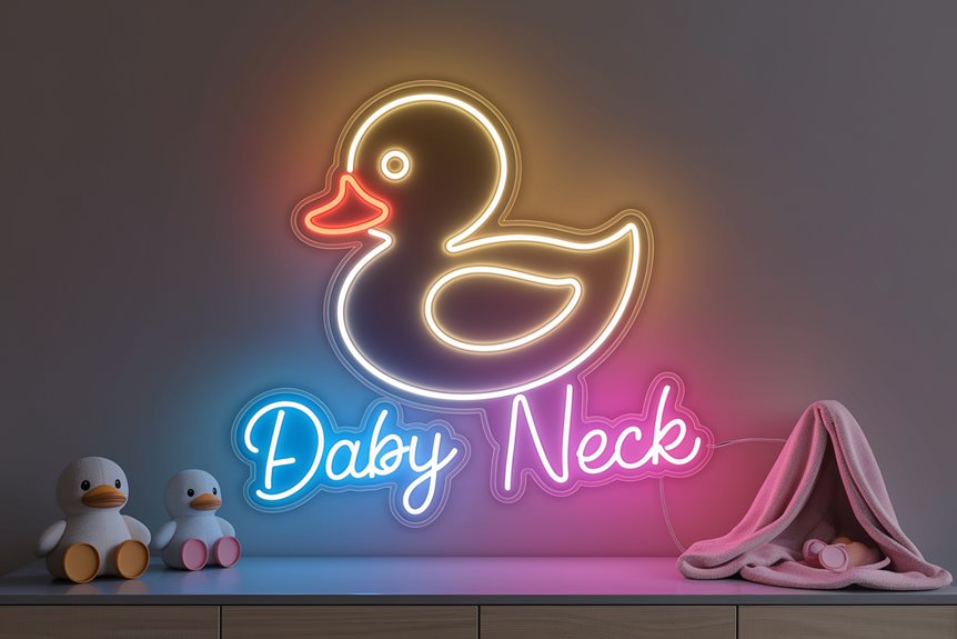 personalized glowing duck sign personalized glowing duck sign