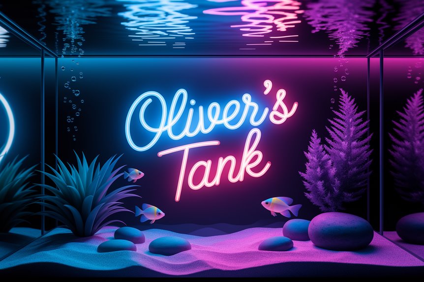 personalized neon aquarium sign personalized neon aquarium sign