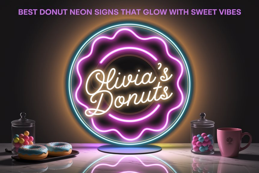 personalized neon donut sign
