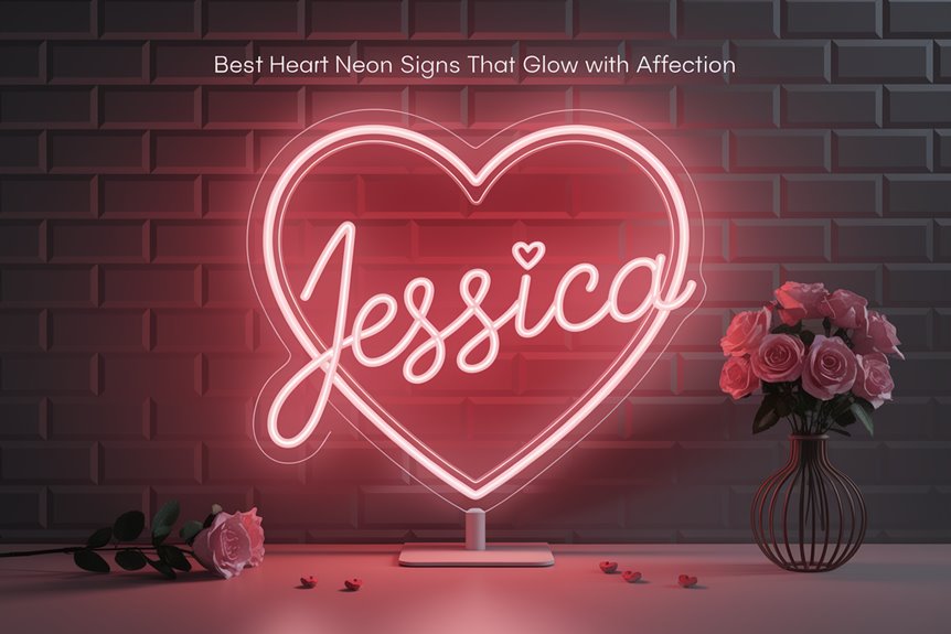 personalized neon heart sign personalized neon heart sign