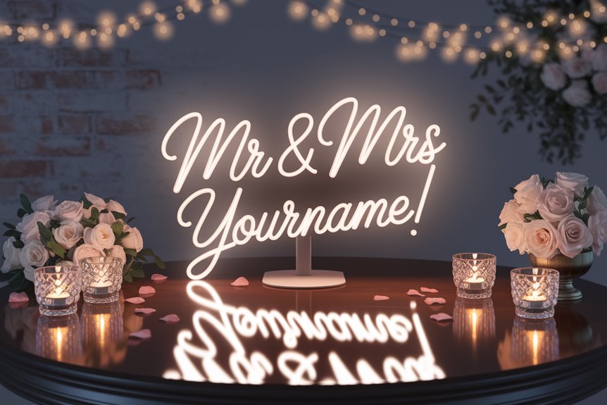 personalized wedding neon sign personalized wedding neon sign