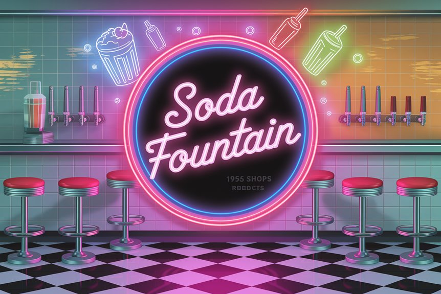 retro neon soda nostalgia retro neon soda nostalgia