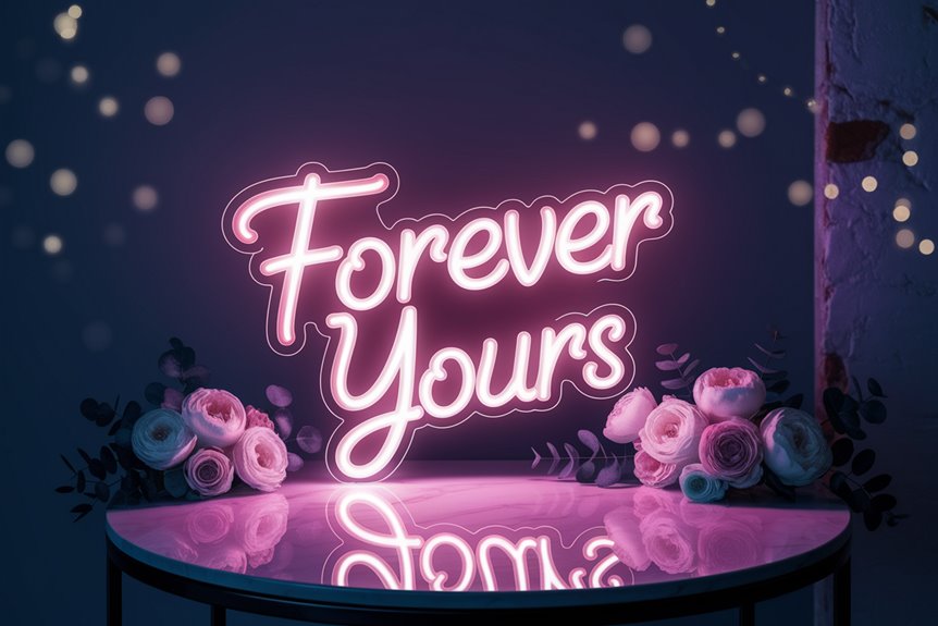 romantic floral neon sign romantic floral neon sign