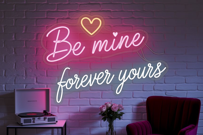 romantic wall mounted neon art romantic wall mounted neon art