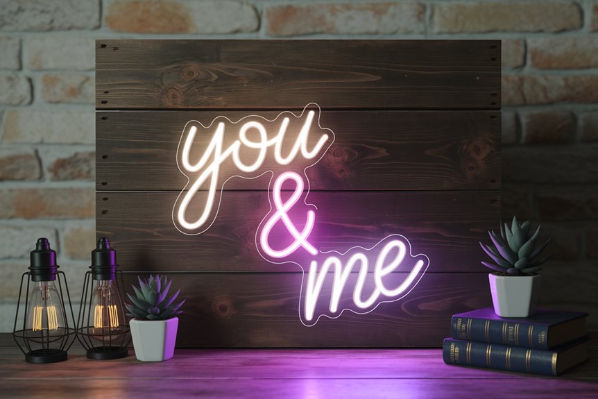 rustic neon charm display rustic neon charm display