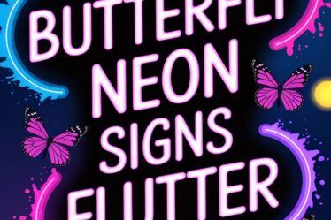 stylish butterfly neon signs
