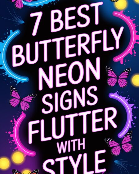 stylish butterfly neon signs
