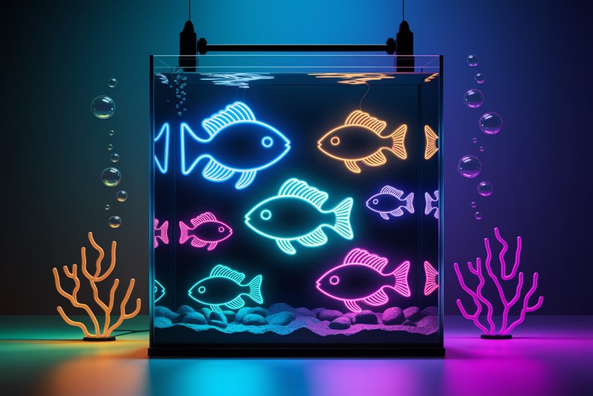 stylish glowing fish decor stylish glowing fish decor
