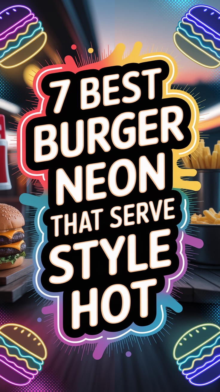 stylish neon burger signs stylish neon burger signs
